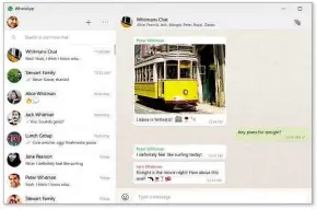  ??  ?? Whatsapp is the best program for chatting with family and friends