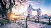  ?? DREAMSTIME ?? It may be 2022 before you can safely — and legally — enjoy vistas such as London’s Tower Bridge.