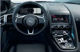  ??  ?? Inside the F-Type lies a new 10-inch touchscree­n system and everything that spells ‘sexy’.