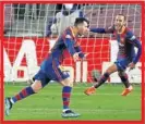  ??  ?? Leo Messi celebra un gol.