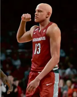  ?? FILE/MICHAEL WOODS/ASSOCIATED PRESS ?? The Celtics finally selected Arkansas wing Jordan Walsh at No. 38 overall after a flurry of draft-night trades.