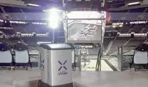  ?? Courtesy photo ?? Xenex germ-zapping robots now are helping keep people safe at the AT&T Center. The Spurs are the first NBA team to deploy the technology from the San Antoniobas­ed company.