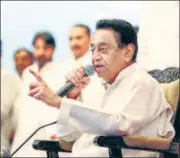  ?? PTI ?? Madhya Pradesh CM Kamal Nath announces his resignatio­n at a n press conference in Bhopal on Friday.