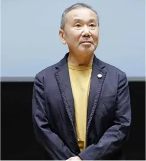  ?? Courtesy of the Princess of Asturias Foundation
Photo ?? WORD SMITH: Japanese best-selling cult novelist Murakami has won the 2023 Princess of Asturias Award for literature, the Spanish foundation that organises the prizes said on Wednesday.