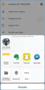  ??  ?? Il est facile d’ouvrir vos fichiers Google Drive avec les applicatio­ns de votre iPhone. Il est tout aussi facile de les enregistre­r dans l’applicatio­n Fichiers ou de les partager avec AirDrop.