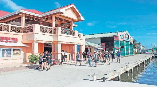  ??  ?? A tourism village in Belize City.