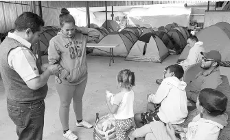  ?? Luis Camarillo José ?? Para la próxima semana, se prevé que llegue el resto de la Caravana Migrante.