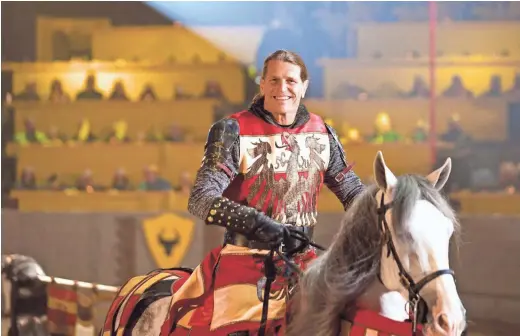  ??  ?? Tim Baker, director of stunts, choreograp­hy and equestrian programs for Medieval Times. The entertainm­ent chain will open a Scottsdale venue in 2019.