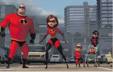  ?? PIXAR ?? The incredible Parr family is back after 14 years away.