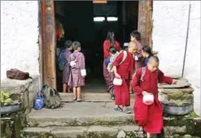  ?? KUENSEL ?? Although monastic and secular education are separate in Bhutan, 15 nuns from Karma Drubdey nunnery in Kuenga Rabten, Trongsa, are proving otherwise.