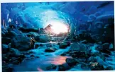  ?? ?? FREEZE FRAME: An ice cavern at the spectacula­r Mendenhall Glacier