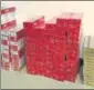  ?? HT ?? The DRI seized branded cigarettes from six godowns at Musafirkha­na.