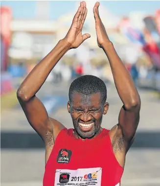  ?? Picture: ROGER SEDRES/GALLO IMAGES ?? SA CALL-UP: Melikhaya Frans will race against some of the best road runners in the world at the IAAF World Half Marathon Championsh­ips in Valencia this weekend