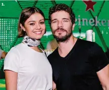  ?? FOTOS BRUNO RYFER ?? 1. 1. Sophie Charlotte e Daniel de Oliveira curtiram o Rock in Rio no Lounge da Heineken.