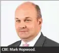  ??  ?? CBE: Mark Hopwood.