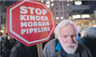  ?? — THE CANADIAN PRESS FILES ?? Despite opposition from First Nations and environmen­tal groups, Kinder Morgan is expected to start constructi­on by September.