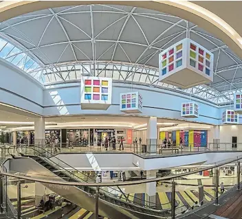  ?? Picture: SUPPLIED ?? LOOKING UP: Vukile-owned malls, such as Randburg Square in Johannesbu­rg, saw a 10% increase in shopper numbers between November and December last year.