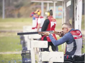  ?? ?? Members of the Turkish para-trap national team practice their shooting skills, Sakarya, Türkiye, March 5, 2024.