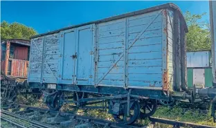  ?? ?? Ex-Royal Naval Armaments Depot box van, built originally for the Great Eastern Railway.