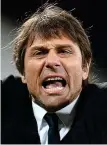  ?? REX FEATURES ?? Touchline antics: Conte