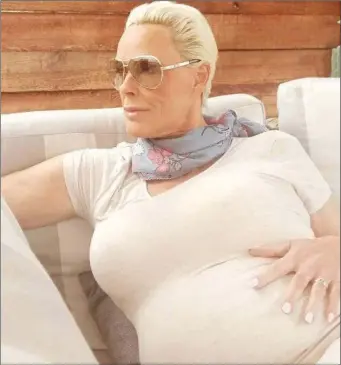  ?? Photo: Instagram/Brigitte Nielsen ?? The actress confirmed she had given birth to a daughter.