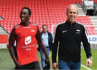  ?? FOTO: LARS MAGNUS IGLAND RØYS ?? Brann hentet inn Kristiansu­nds Daouda Bamba på overgangsv­induets siste dag.