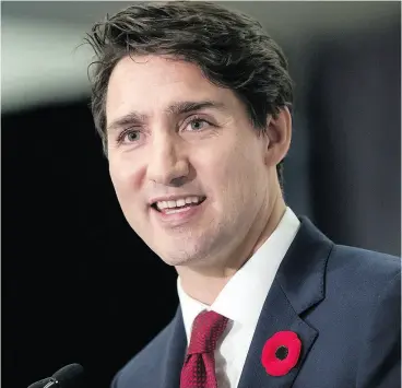  ?? DARRYL DYCK / THE CANADIAN PRESS ?? Prime Minister Justin Trudeau has often voiced his desire to find viable markets for Canadian goods and services outside of the United States.