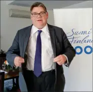 ??  ?? Finland’s Foreign Minister Timo Soini in New Delhi, on Thursday.