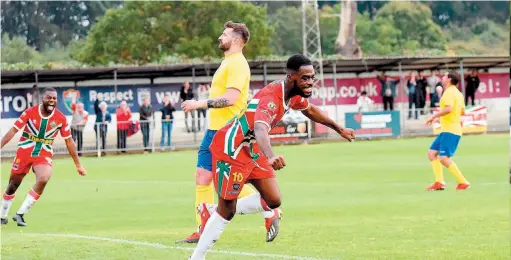  ?? ?? Eric Sowolona was on target the last time Windsor and Ascot United met in the Combined Counties Premier Division North.