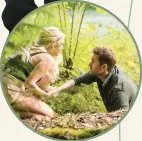  ?? AMAZON PRIME VIDEO ?? Ashley Benson as Cara, left, and Oliver Jackson-Cohen as Will
Taylor, in “Wilderness.”