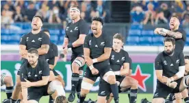  ?? Photo / AP ?? The All Blacks perform their haka in Yokohama on Saturday.