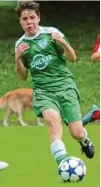  ?? Foto: Jais ?? B Jugendspie­ler Mirko Puscher kam bei den A Junioren zum Einsatz.