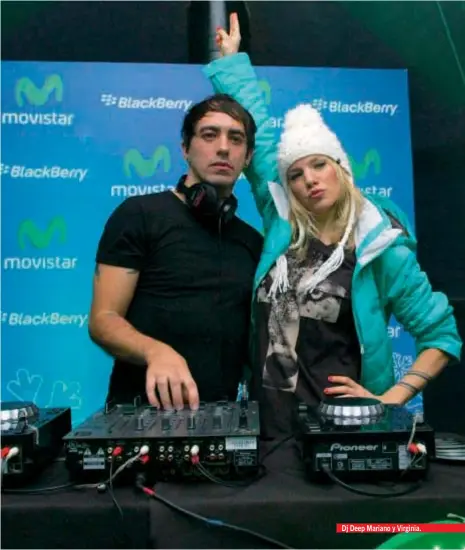  ??  ?? Dj Deep Mariano y Virginia.