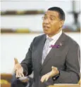  ?? (Photo: JIS) ?? Prime Minister Andrew Holness