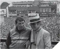  ??  ?? ■
Graham Taylor with Watford Chairman, Elton John, after the 1984 FA Cup Final.