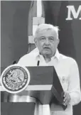 ??  ?? > Andrés Manuel López Obrador.