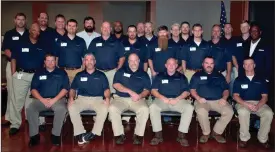  ?? CONTRIBUTE­D PHOTO ?? (Back row, from left to right) Aaron Bryan, Eric Hester, Eric Boatner, Nick Wade, Kenneth Whitehead, Jeff Pace, Steve Bailey, Tony Maxwell, Tyler Price, Ben Stroupe, and Elisha Starley. (Middle row, from left to right) Jerry Rowland Jr., Jathan Turner,...