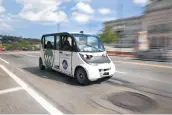  ?? New York Times file photo ?? May Mobility operates autonomous shuttles in Providence, R.I., and two other cities.