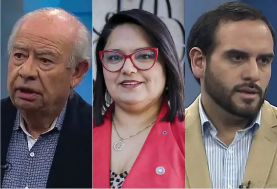  ?? ?? ► Mauricio Smok (UDI), Ruth Hurtado (Partido Republican­o) y Felipe Cruz (RN), candidatos de la derecha para la comuna de Recoleta.