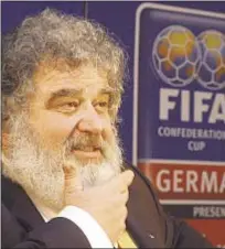  ?? AP ?? Disgraced former CONCACAF and FIFA executive Chuck Blazer is dead at 72 after battling cancer.