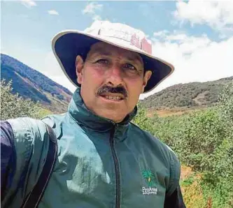  ?? EFE ?? Gonzalo Cardona, líder ambiental asesinado por grupos armados que imponen la ley del terror.