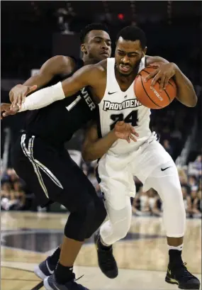  ?? File photo by Louriann Mardo-Zayat / lmzartwork­s.com ?? Senior Kyron Cartwright (24) and the Friars can complete a seeason sweep of No. 3 Xavier tonight in Cincinnati. The Friars are battling for the No. 3 seed in the Big East Tournament.