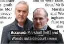  ?? CENTRAL ?? Accused: Marshall (left) and Woods outside court