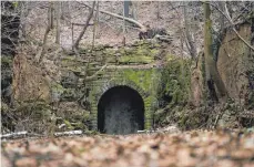  ?? FOTOS: DPA ?? Zeitzeugin Brigitte Mumme erinnert sich an Kriegszeit­en und spricht davon auf Schloss Weesenstei­n. Die Einfahrt zum alten Bahntunnel (re.) in Neu Dohma, in dem Gemälde der Gemäldegal­erie Dresden versteckt wurden, ist längst zugemauert.