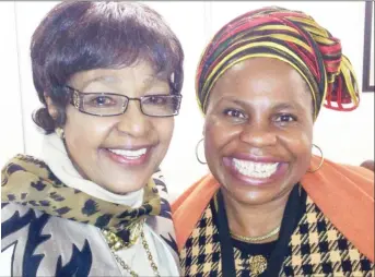  ??  ?? FLASHBACK . . . Sadc Parliament­ary Forum deputy president Monica Mutsvangwa (right) with Winnie Madikizela-Mandela at an ANC policy conference in 2012 in Midrand, South Africa