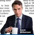  ??  ?? Gavin Williamson