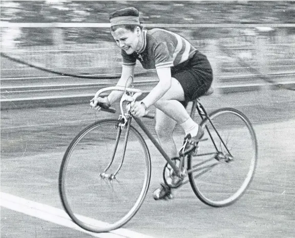  ??  ?? Lil Stewart was one of the best known cyclists in Scotland during the 1960s and 1970s.