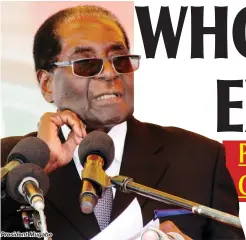  ??  ?? President Mugabe