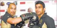  ?? PTI ?? For Jitender Kumar and Akhil Kumar (left), the bigger pull to turn profession­al was AIBA’S move to let pro boxers in the Olympics.