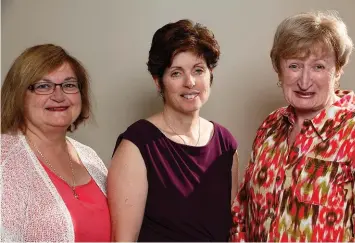  ??  ?? Staff at KARMA includes (left to right) nurse/IVF co-ordinator Judy Renwick, medical director of fertility Dr. Judy Campanaro and counsellor/nurse Ann Louise Woodward.